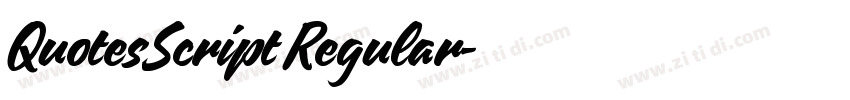 QuotesScript Regular字体转换 QuotesScript Regular字体转换